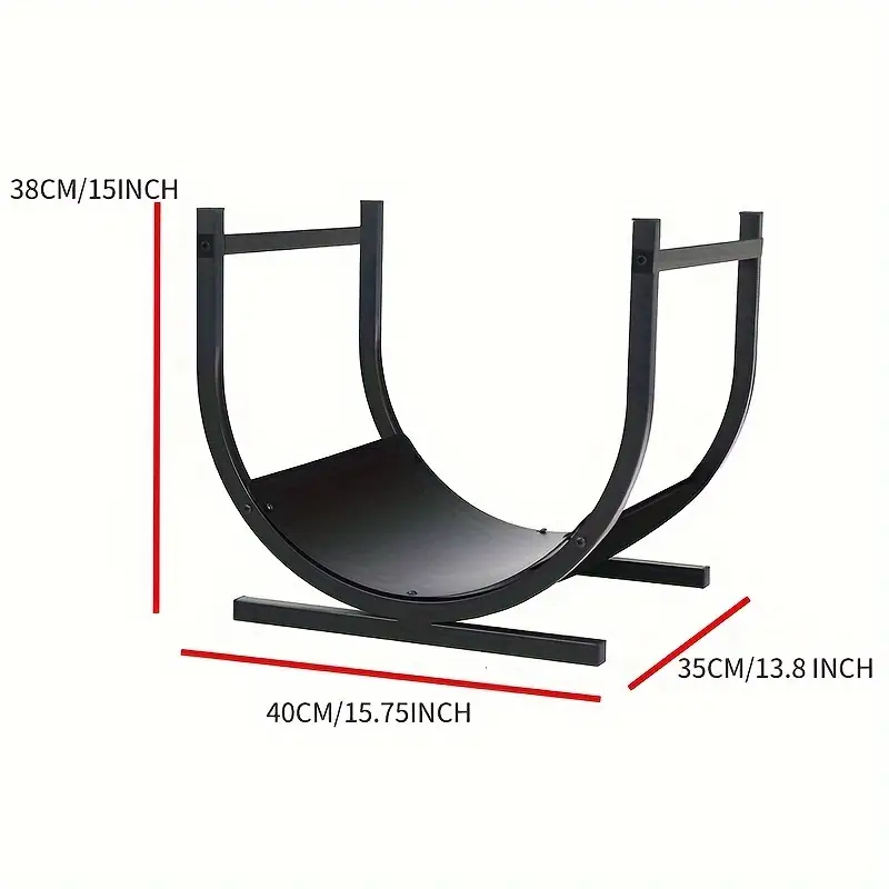 Fireplace Rack with Wood Storage